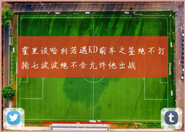 霍里谈哈利若遇KD前车之鉴绝不打抢七波波绝不会允许他出战