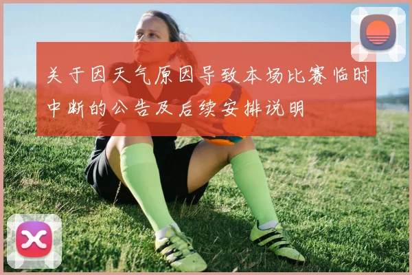 关于因天气原因导致本场比赛临时中断的公告及后续安排说明